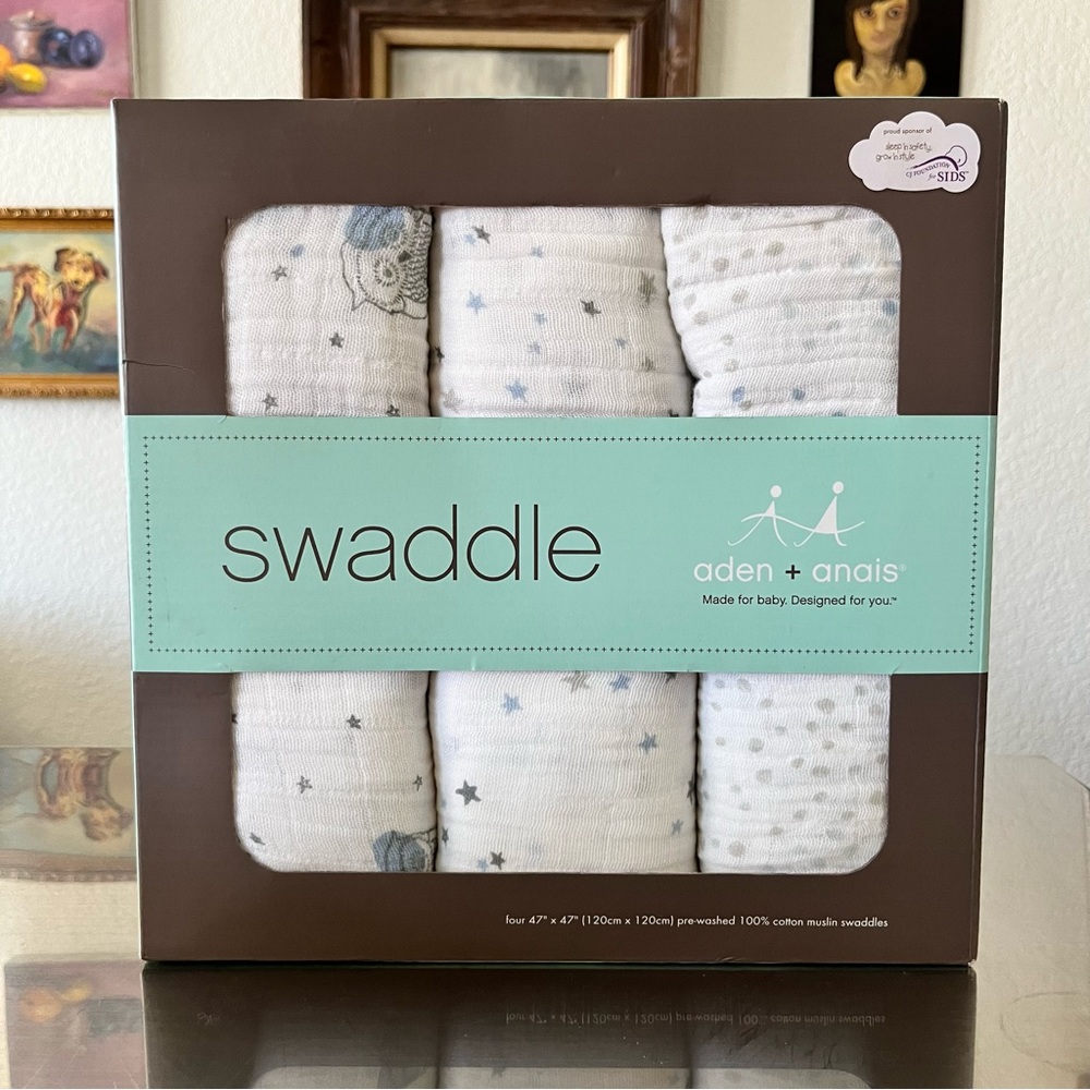 Aden and Anais Muslin Night Sky Swaddle 4 Pack